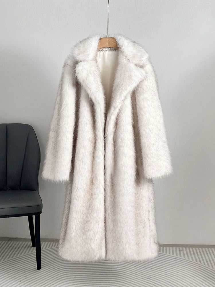 Luna Vintage Faux Fur Overcoat
