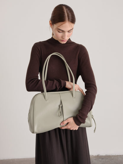 Brooklyn Black Leather Shoulder Bag