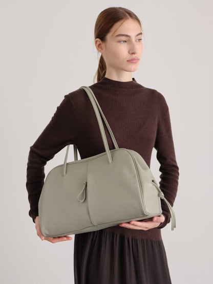 Brooklyn Black Leather Shoulder Bag