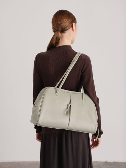 Brooklyn Black Leather Shoulder Bag