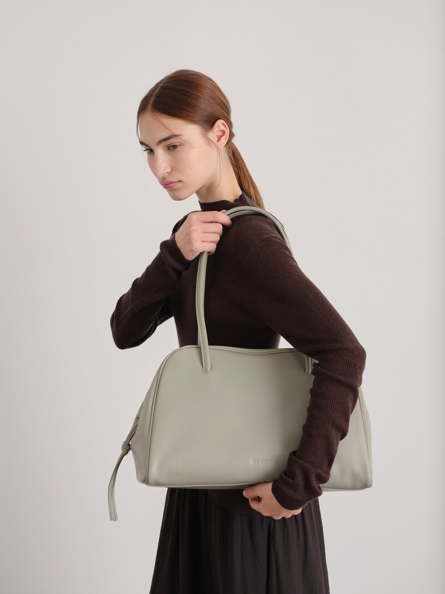 Brooklyn Black Leather Shoulder Bag