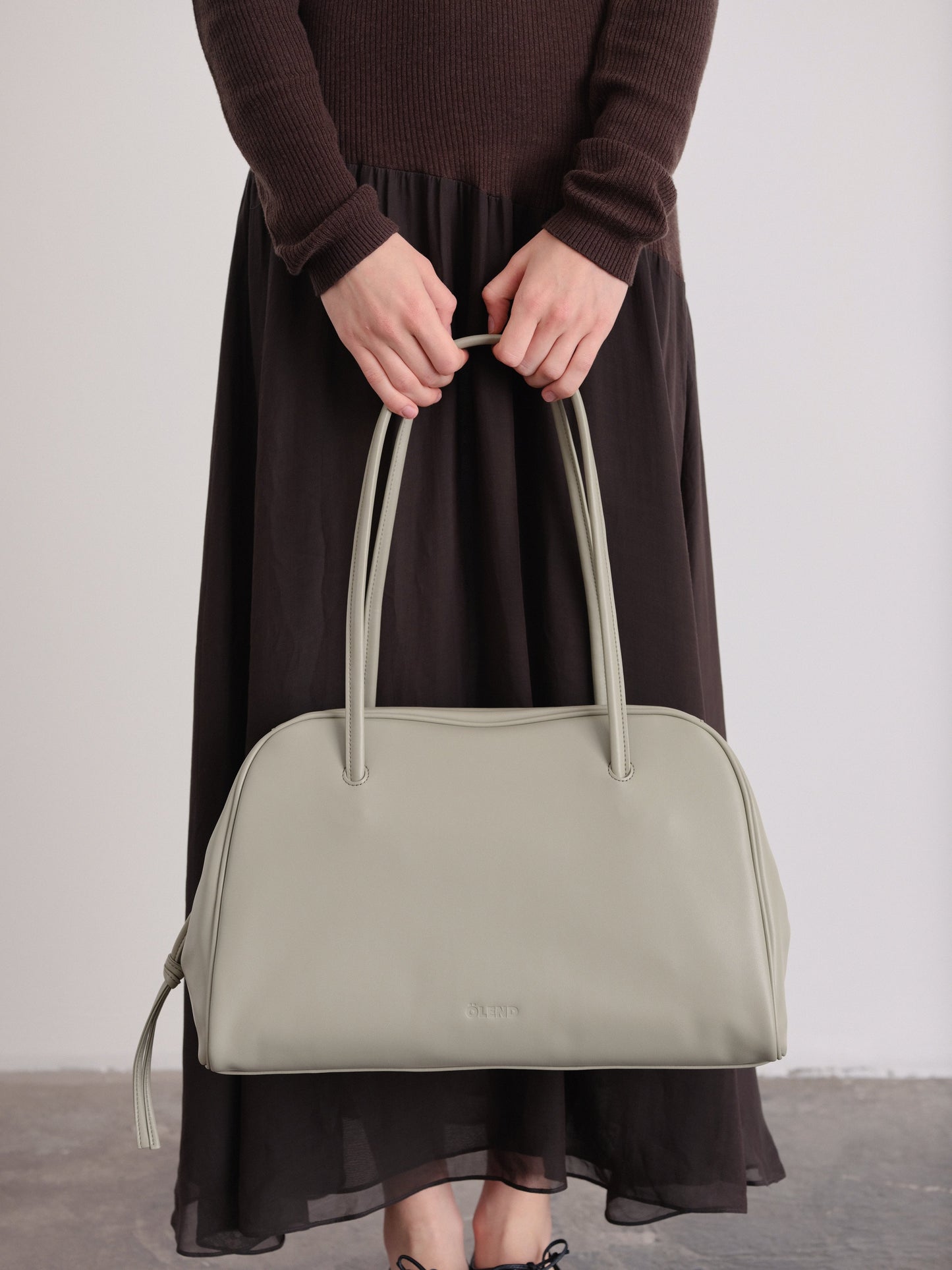 Brooklyn Black Leather Shoulder Bag