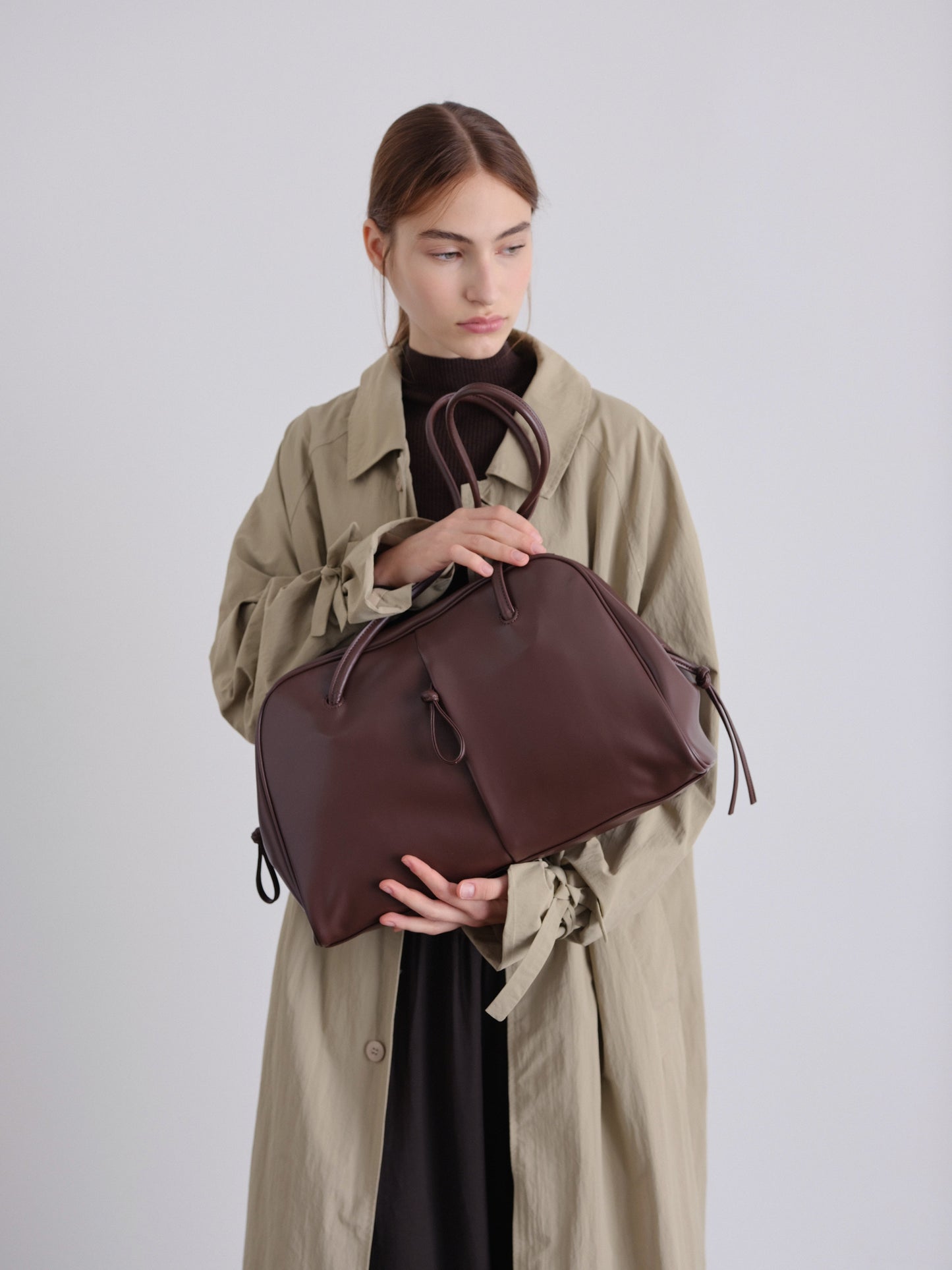 Brooklyn Black Leather Shoulder Bag