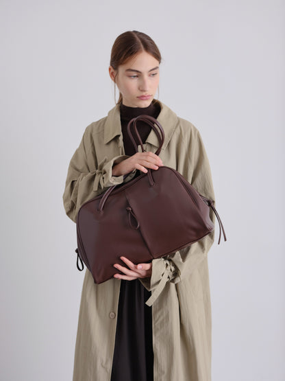 Brooklyn Black Leather Shoulder Bag