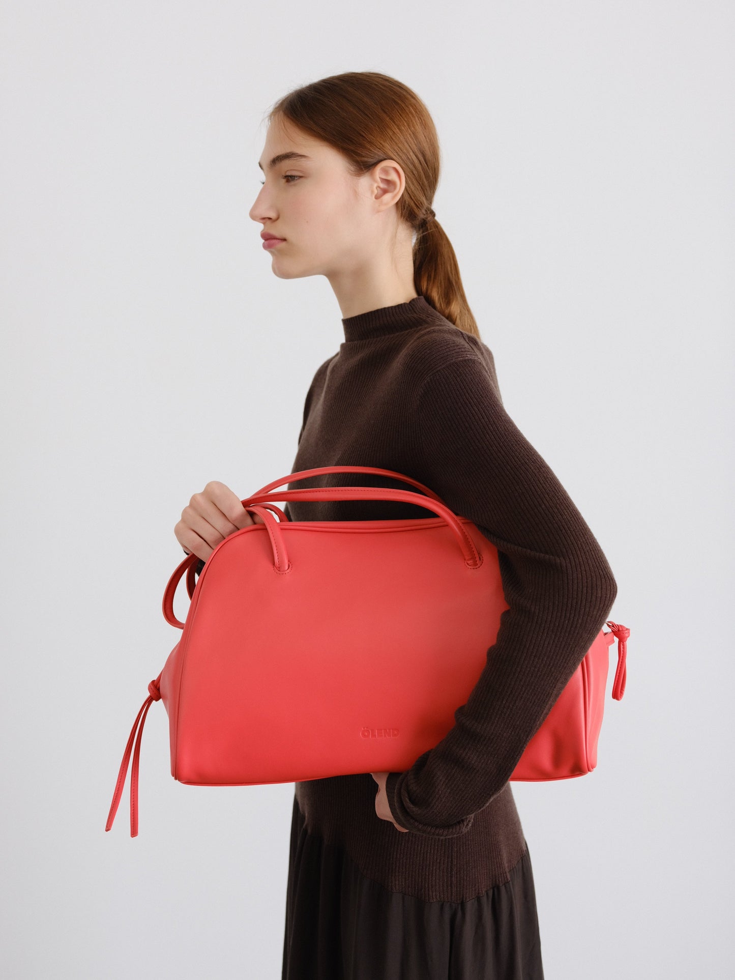 Brooklyn Black Leather Shoulder Bag