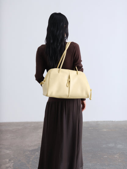 Brooklyn Black Leather Shoulder Bag