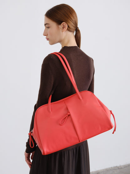 Brooklyn Black Leather Shoulder Bag