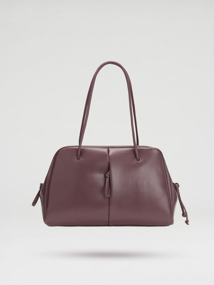 Brooklyn Black Leather Shoulder Bag