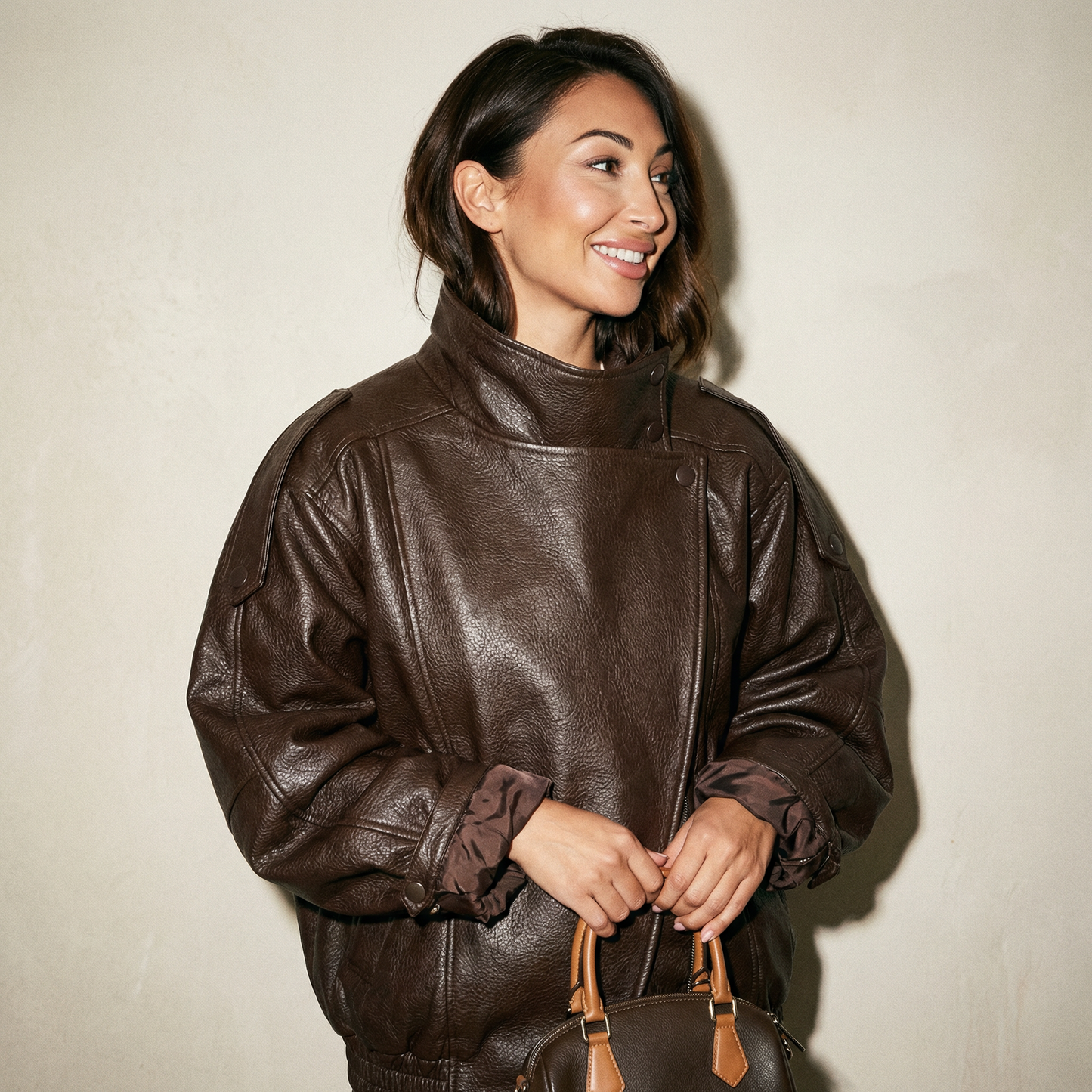 Aurelia Luxe Faux Leather Jacket