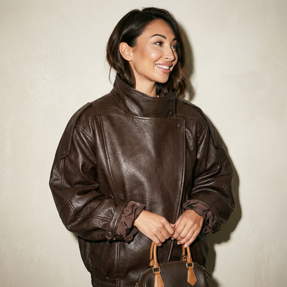 Aurelia Luxe Faux Leather Jacket