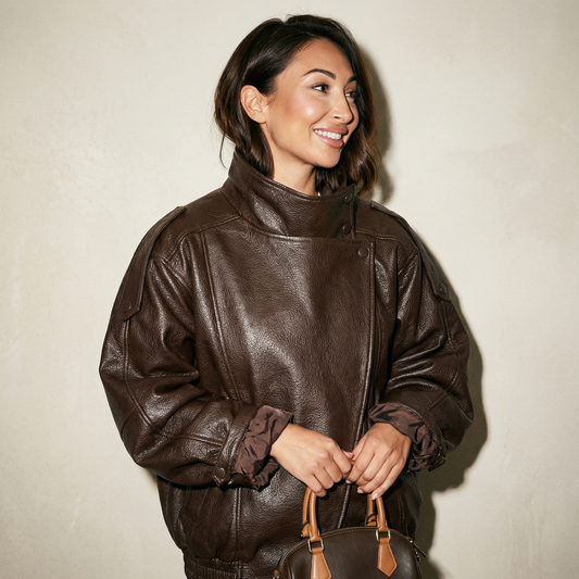 Aurelia Luxe Faux Leather Jacket