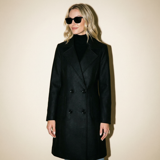 Evelyn Wool Blend Mid-Length Coat