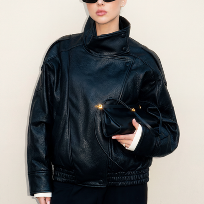 Aurelia Luxe Faux Leather Jacket