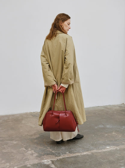 Brooklyn Black Leather Shoulder Bag