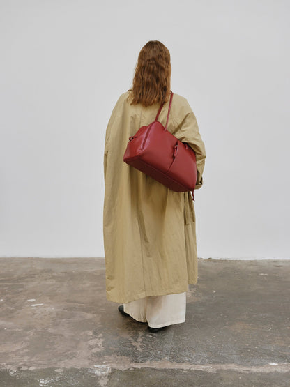 Brooklyn Black Leather Shoulder Bag