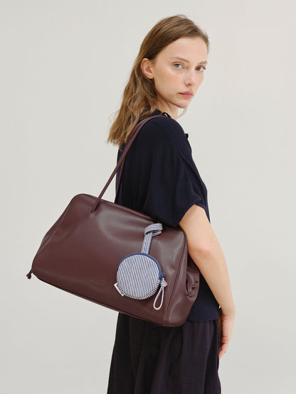 Brooklyn Black Leather Shoulder Bag