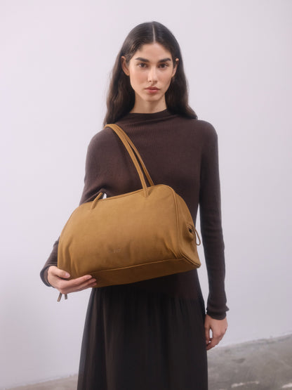 Brooklyn Black Leather Shoulder Bag