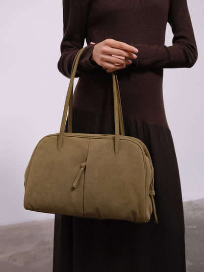 Brooklyn Black Leather Shoulder Bag