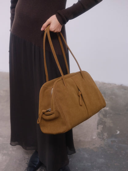 Brooklyn Black Leather Shoulder Bag