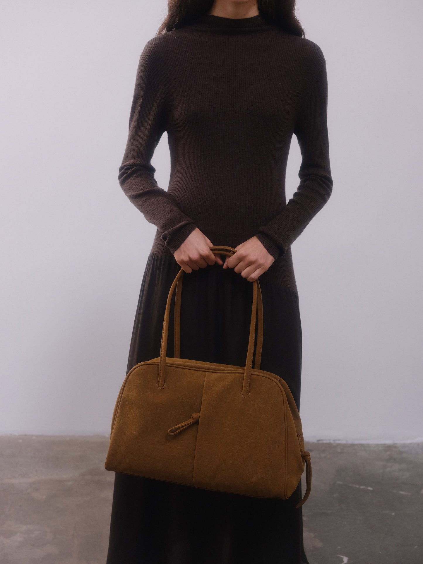 Brooklyn Black Leather Shoulder Bag