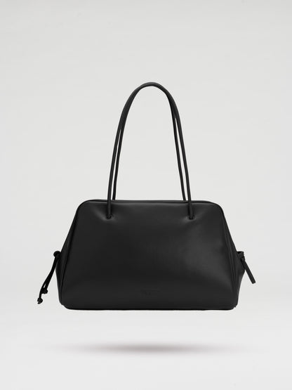 Brooklyn Black Leather Shoulder Bag