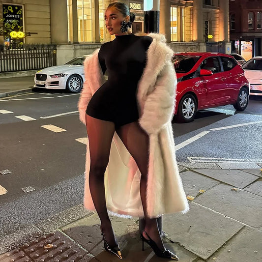 Luna Vintage Faux Fur Overcoat