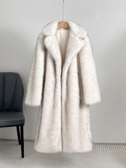 Luna Vintage Faux Fur Overcoat