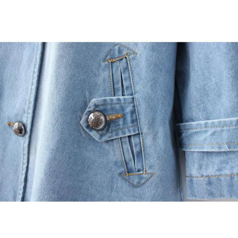 Aria Denim Cape Coat